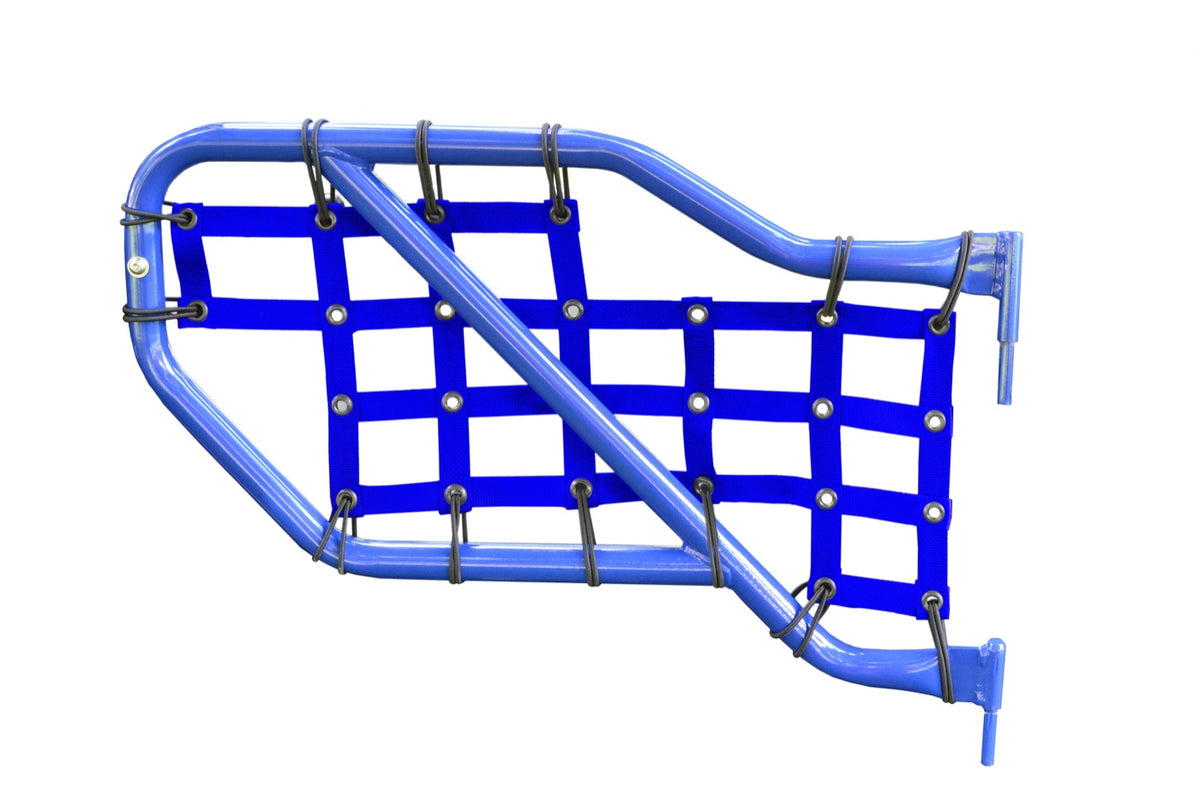 JL and JT Rear Tube-Door Cargo Nets - Blue