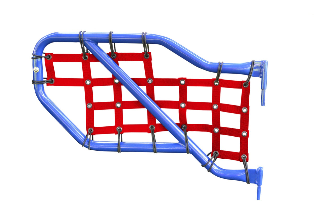 JL and JT Rear Tube-Door Cargo Nets - Red