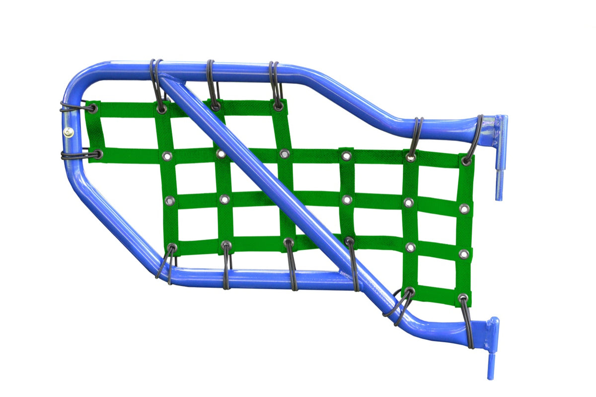 JL and JT Rear Tube-Door Cargo Nets - Green