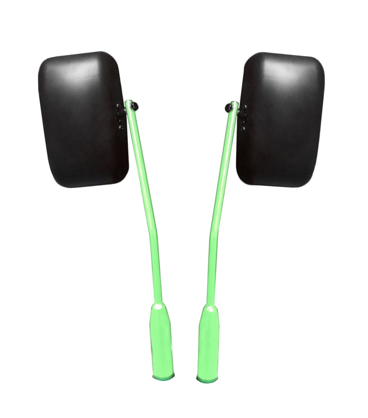 JK, JL and JT Premium Isolated Hinge Mirrors - Neon Green