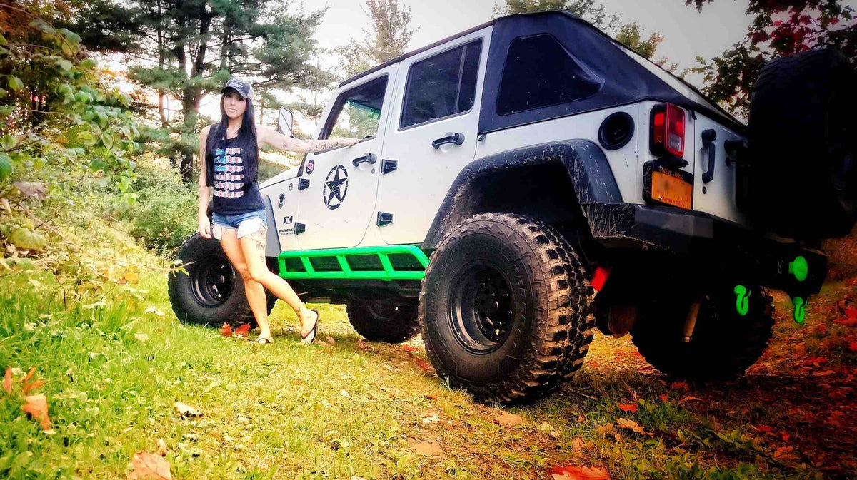 Steinjäger Recovery and Towing Wrangler JK 2007-2017 D-Ring Shackles Neon Green
