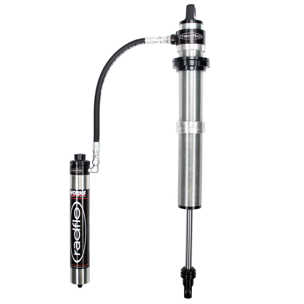 3.0 x 18 Inch DRT Internal Bypass Coilover with Reservoir and Dual Adjuster Radflo