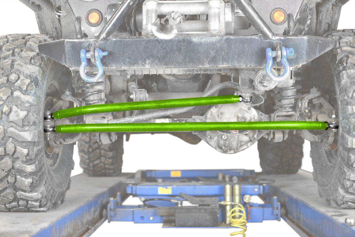 TJ and XJ Steering Crossover Kits - Extended - Neon Green