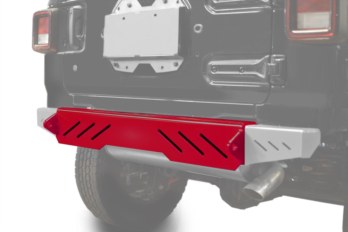 Steinjäger Bumpers Wrangler JL 2018 to Present Rear Cap Style Red Baron