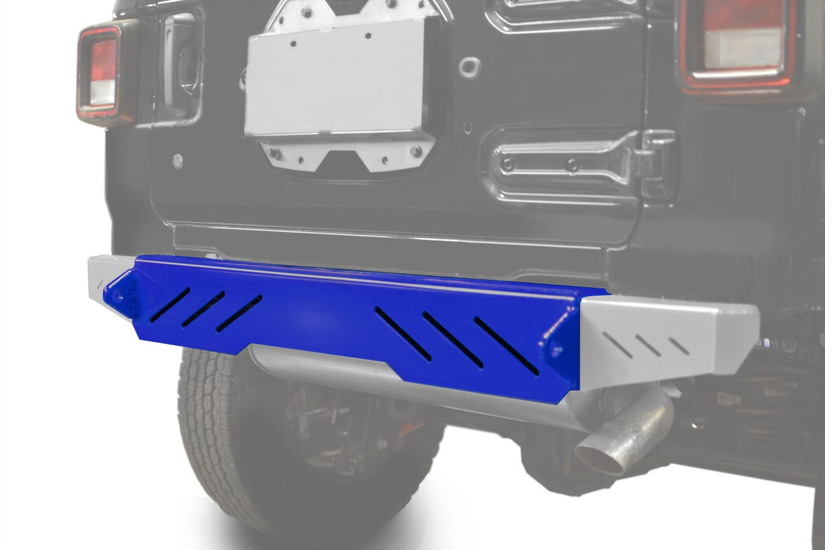 Steinjäger Bumpers Wrangler JL 2018 to Present Rear Cap Style Southwest Blue
