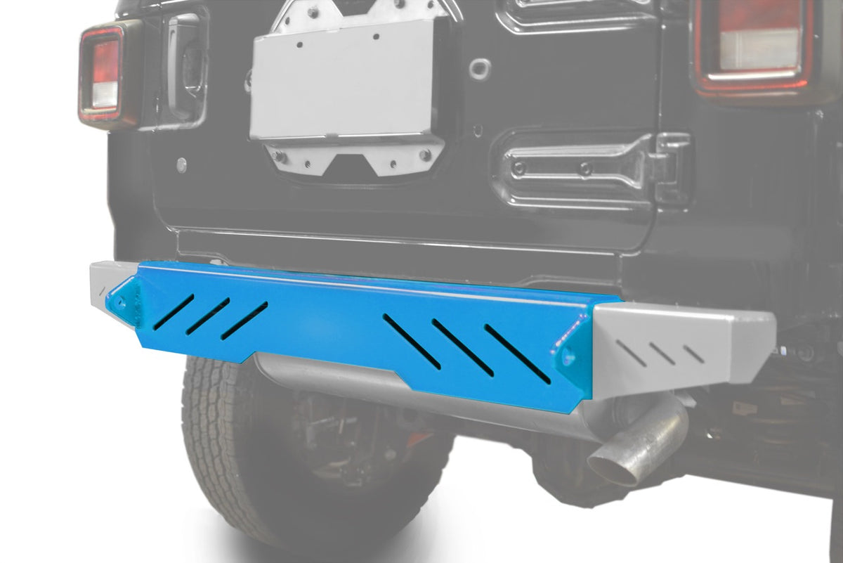 Steinjäger Bumpers Wrangler JL 2018 to Present Rear Cap Style Playboy Blue