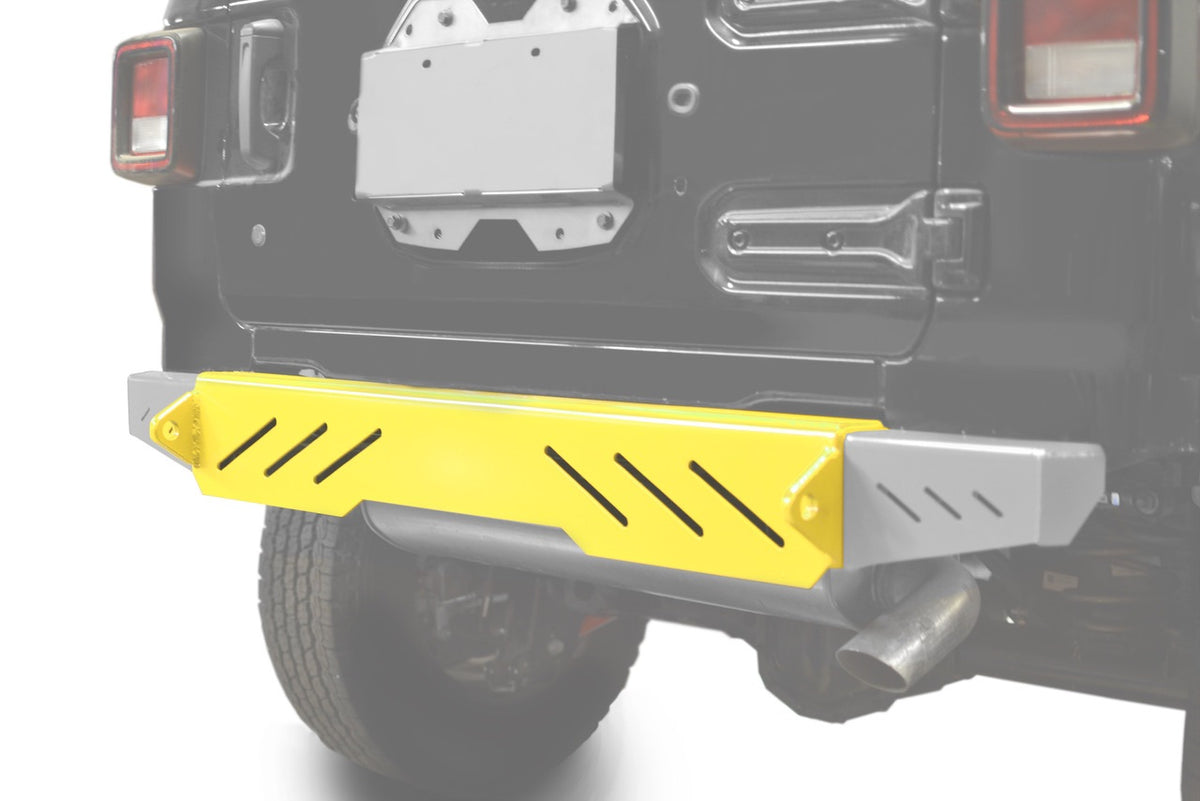 Steinjäger Bumpers Wrangler JL 2018 to Present Rear Cap Style Lemon Peel