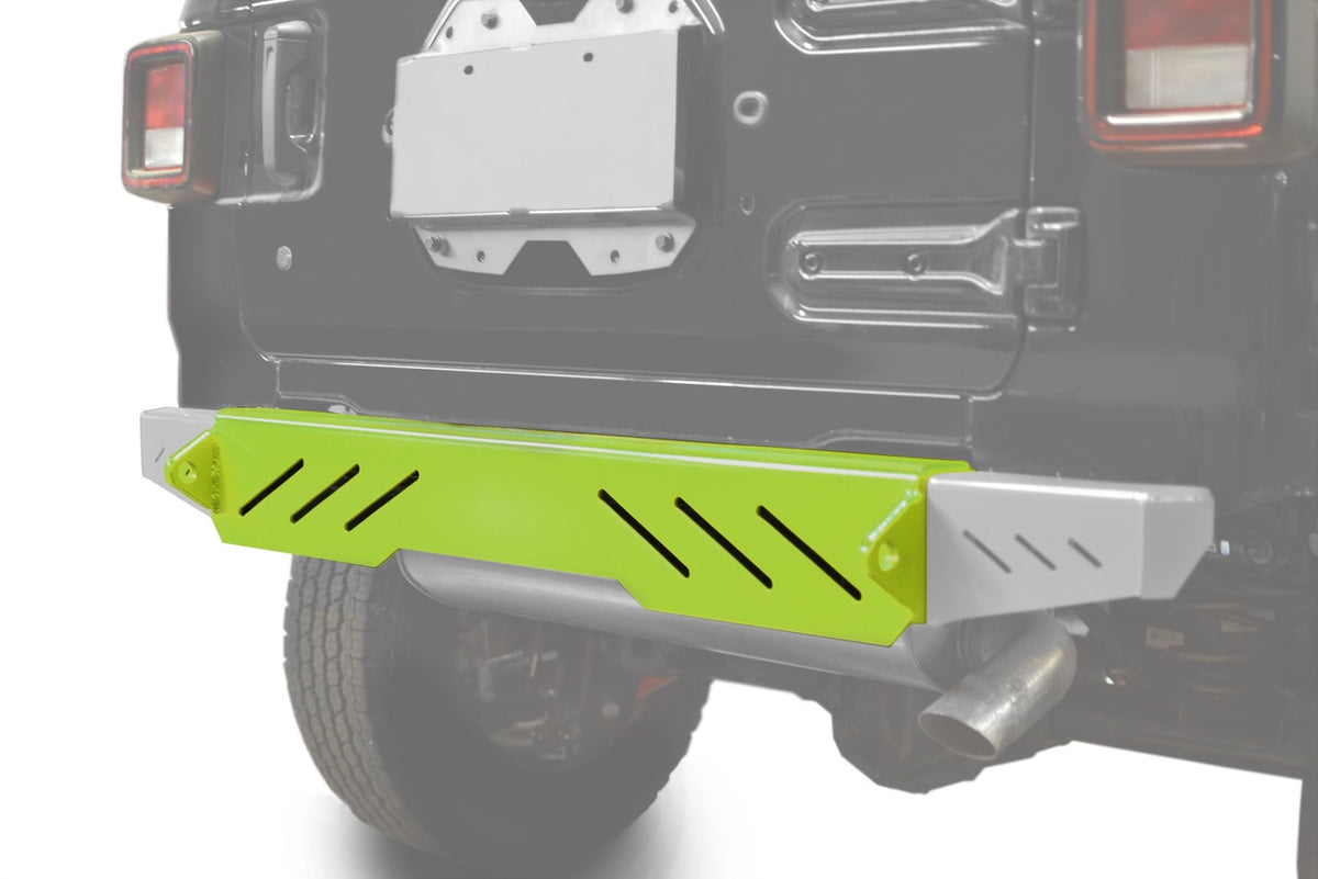 Steinjäger Bumpers Wrangler JL 2018 to Present Rear Cap Style Gecko Green
