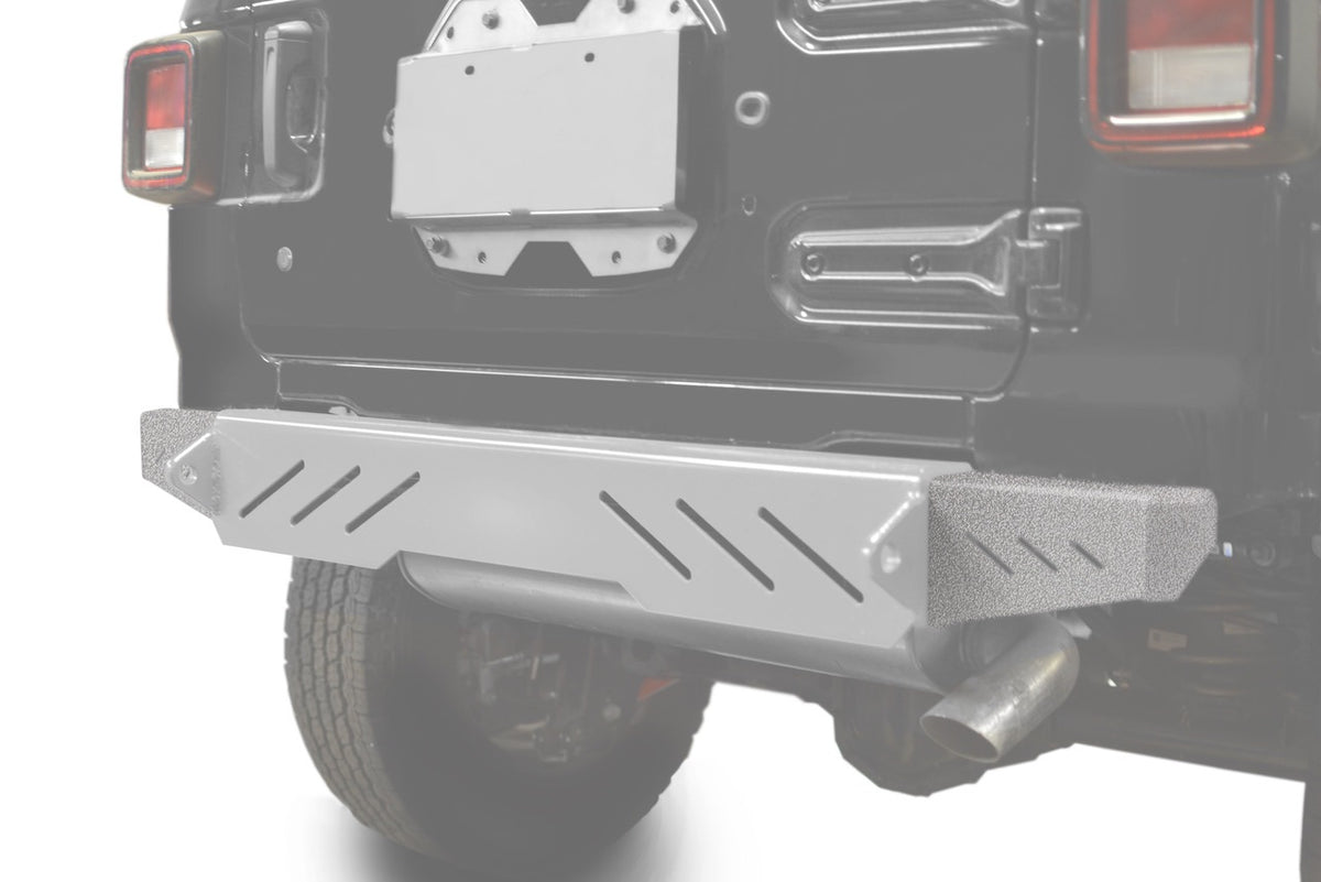 Steinjäger Bumpers Wrangler JL 2018 to Present End Caps Rear Gray Hammertone