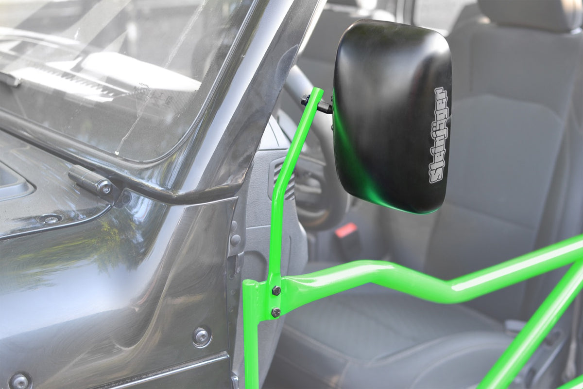 JK, JL and JT Tube-Door Mirror Kits - Wrangler JL - Neon Green