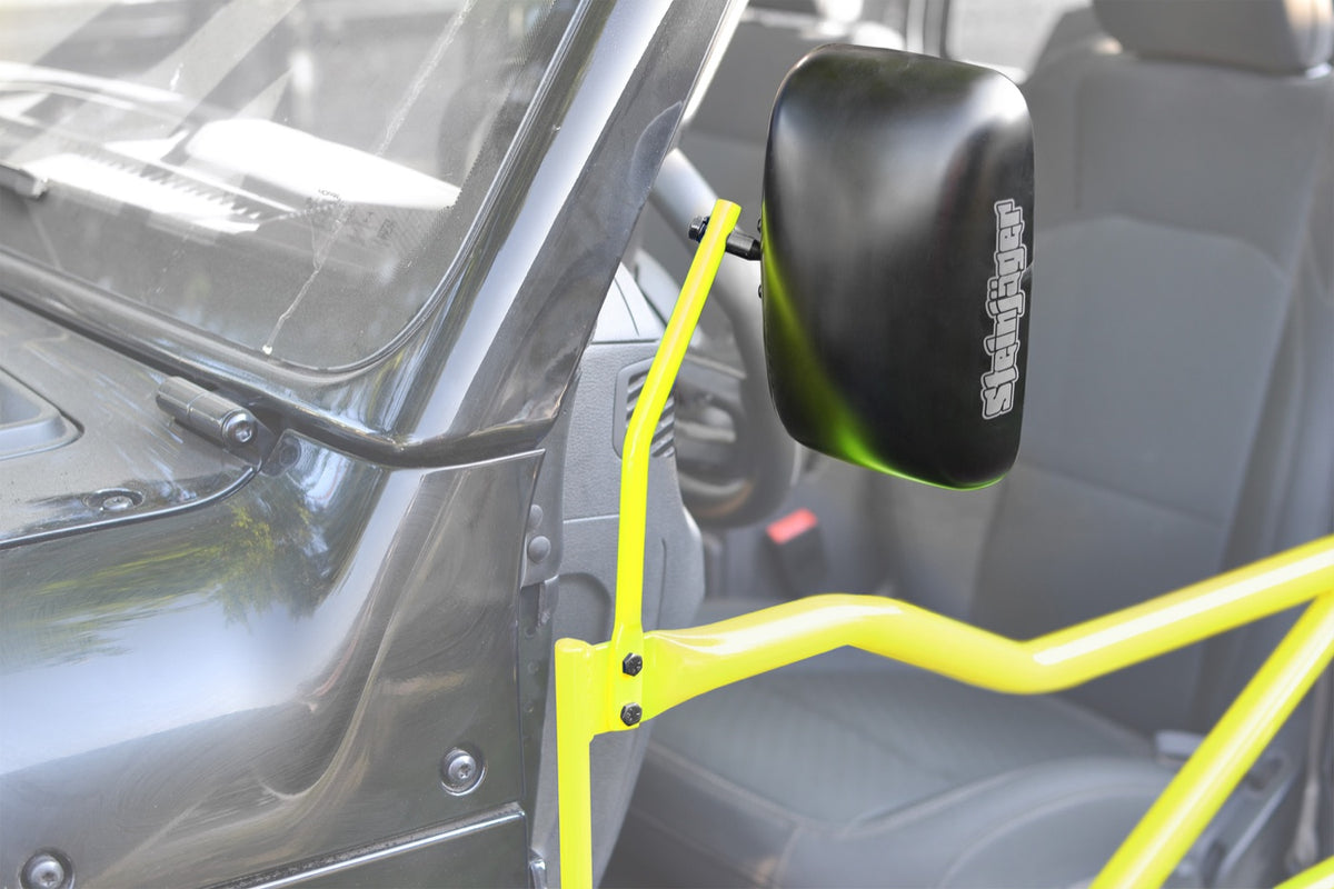 JK, JL and JT Tube-Door Mirror Kits - Wrangler JL - Neon Yellow