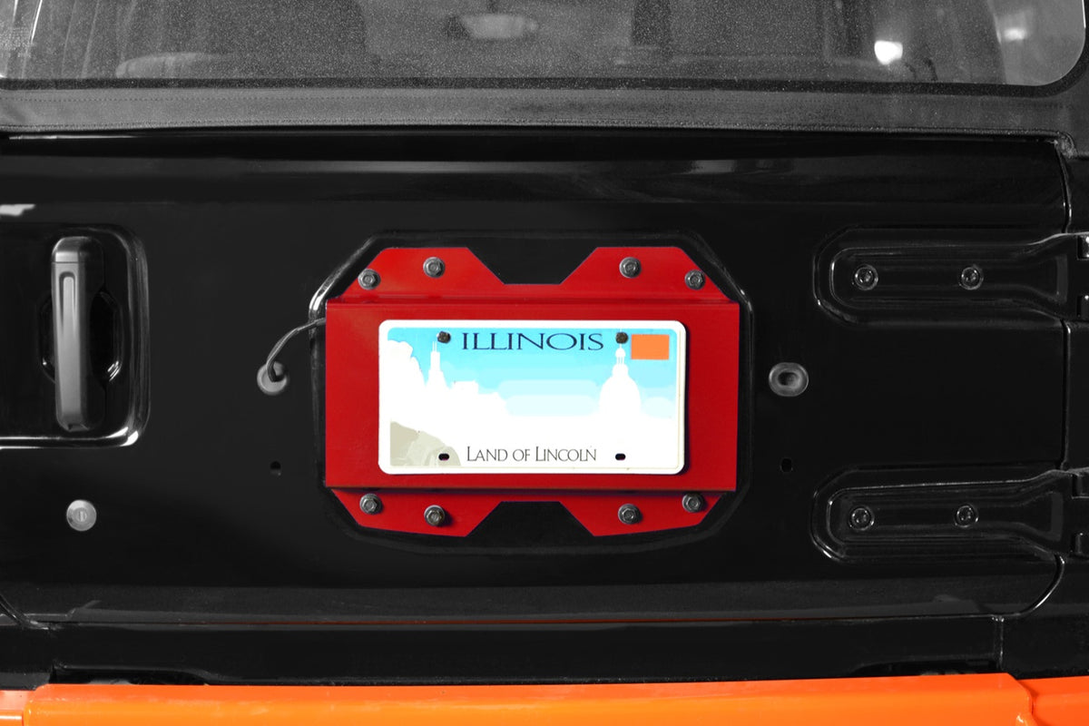 JL Rear License-Plate Relocator - Red Baron
