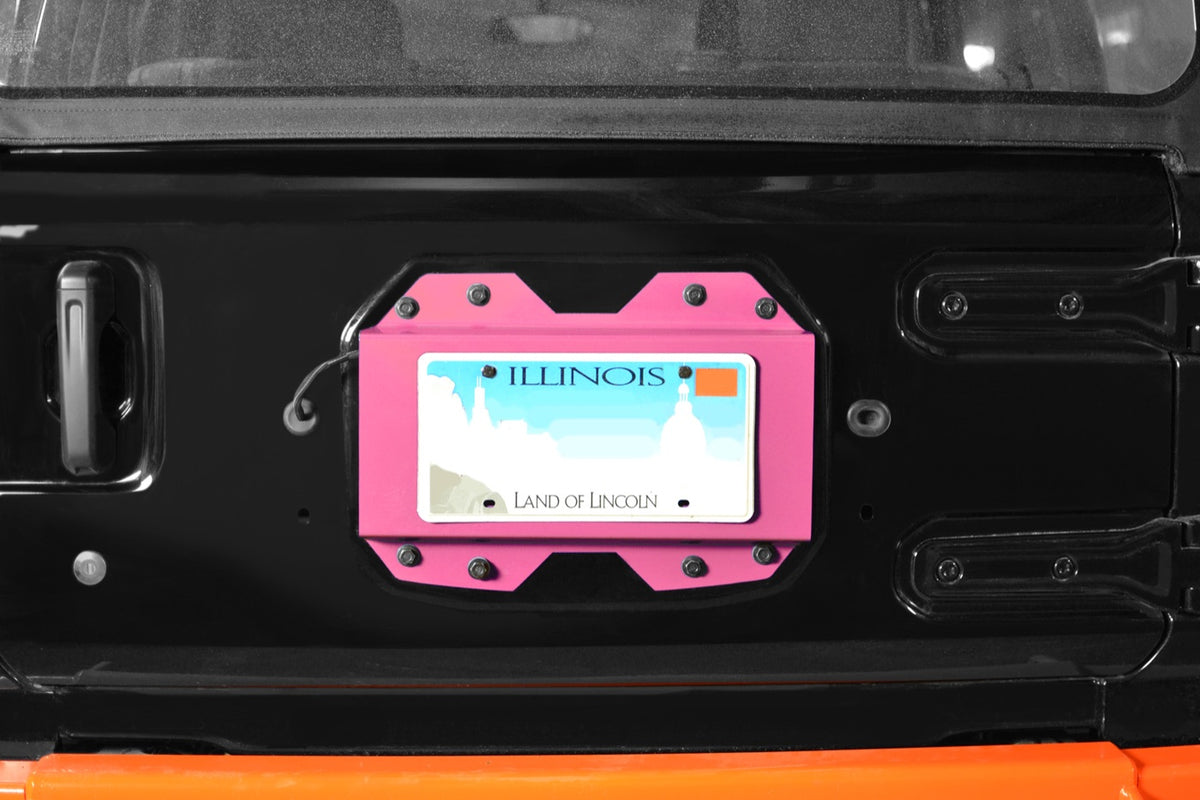 JL Rear License-Plate Relocator - Pinky