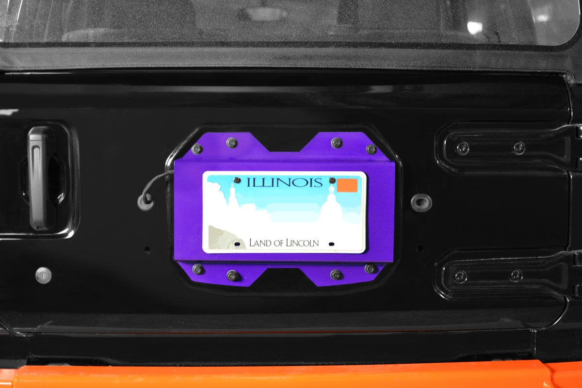 JL Rear License-Plate Relocator - Sinbad Purple
