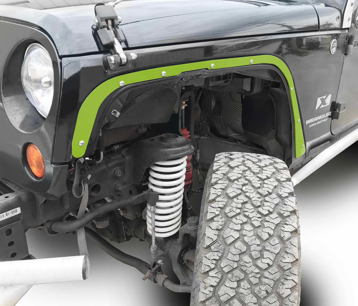 Steinjäger Fenders Wrangler JK 2007-2018 Deletes Front Gecko Green