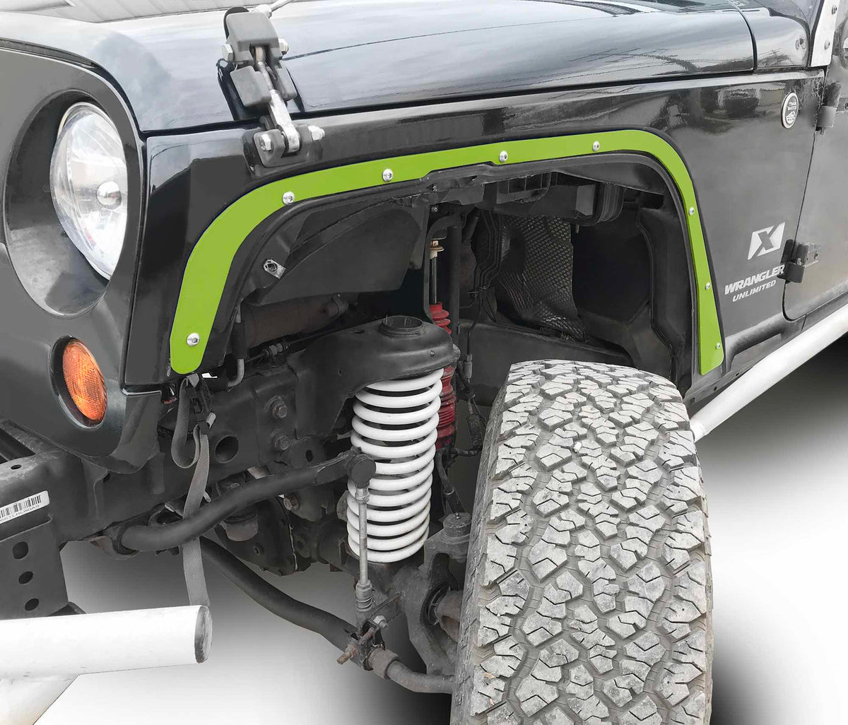 Steinjäger Fenders Wrangler JK 2007-2018 Deletes Front Gecko Green