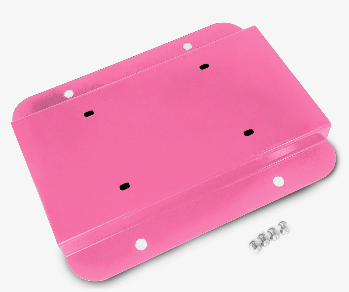 Steinjäger Exterior Accessories Wrangler JK 2007-2018 License Plate Brackets Relocation Kit Pinky