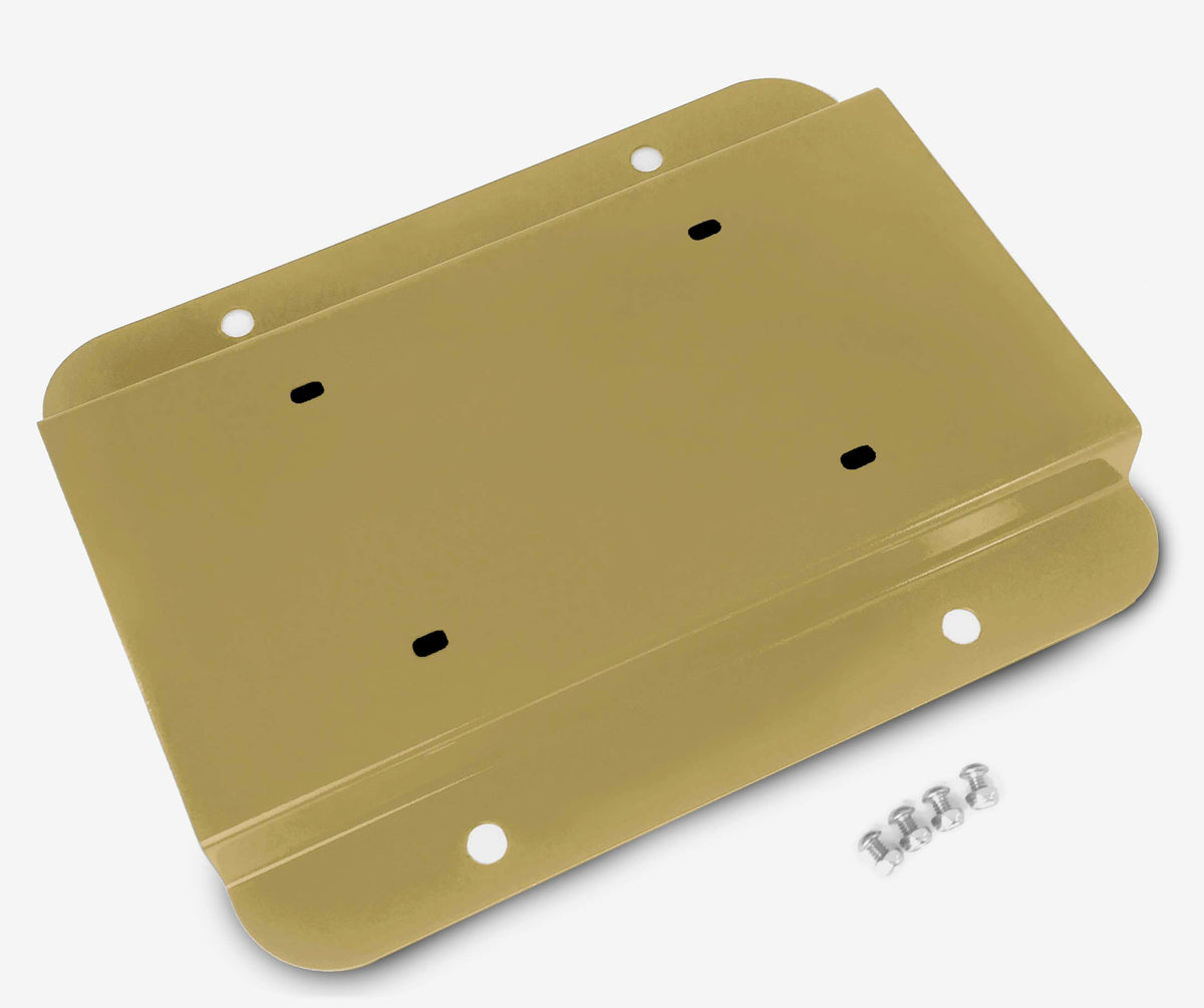 Steinjäger Exterior Accessories Wrangler JK 2007-2018 License Plate Brackets Relocation Kit Military Beige