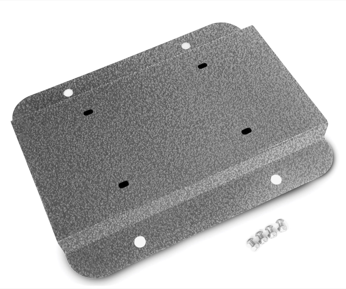 JK License-Plate Relocation Kit - Gray Hammertone