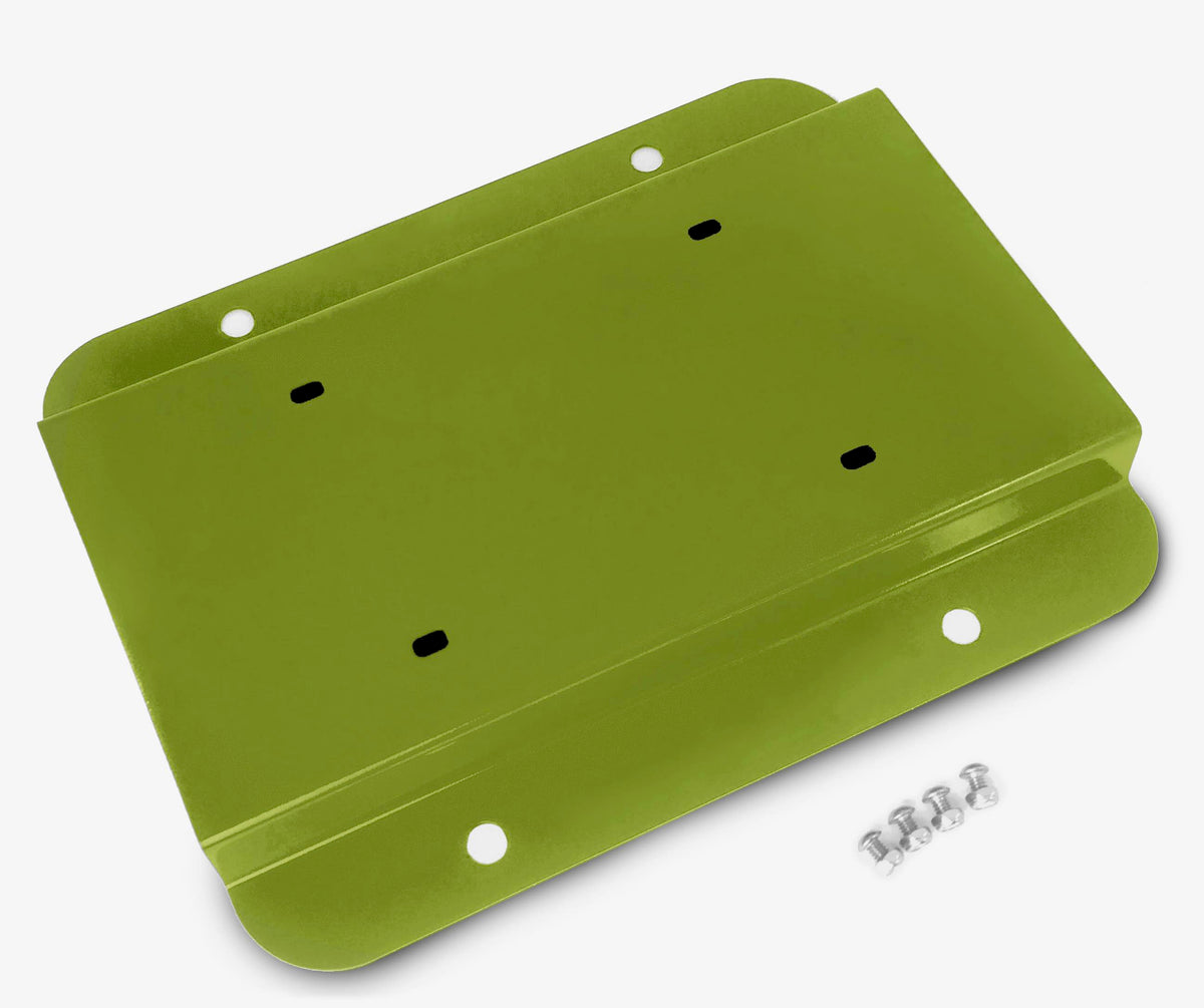 Steinjäger Exterior Accessories Wrangler JK 2007-2018 License Plate Brackets Relocation Kit Gecko Green
