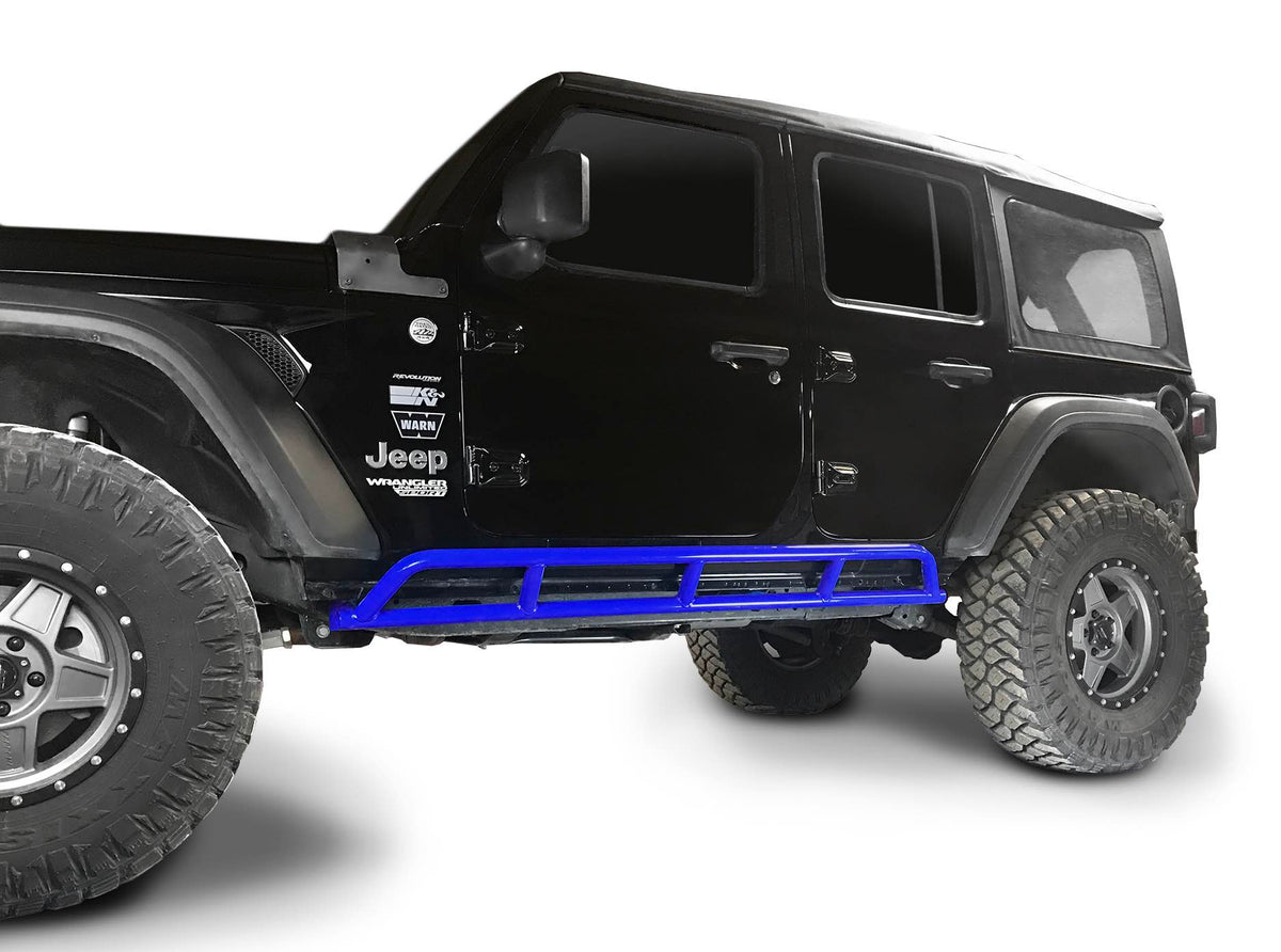 Steinjäger Armor Wrangler JL 2018 to Present Rock Sliders 4 Door JLU Southwest Blue