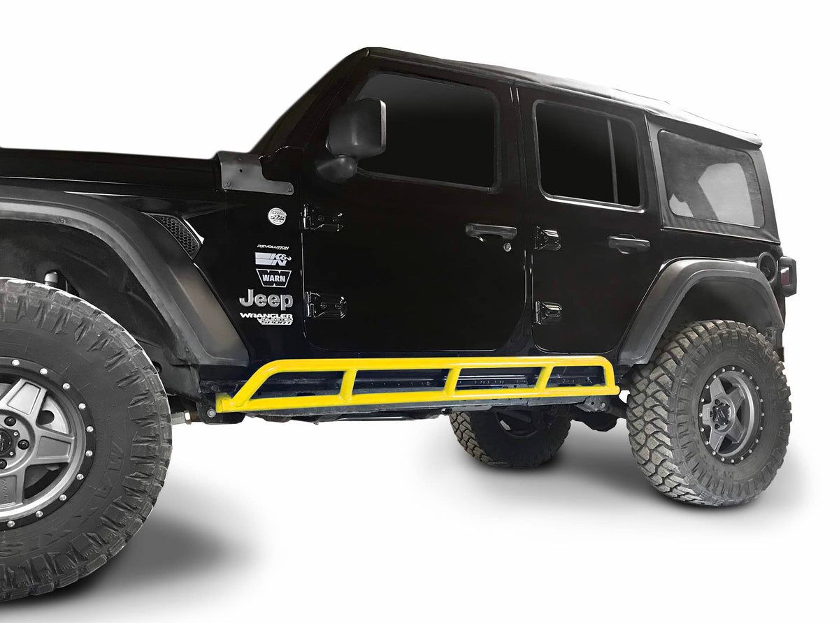 Steinjäger Armor Wrangler JL 2018 to Present Rock Sliders 4 Door JLU Lemon Peel
