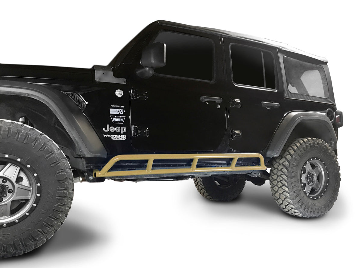 JLU 4-Door Rock Slider Kit - Military Beige