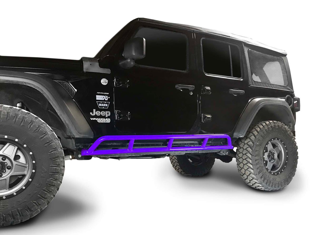 Steinjäger Armor Wrangler JL 2018 to Present Rock Sliders 4 Door JLU Sinbad Purple