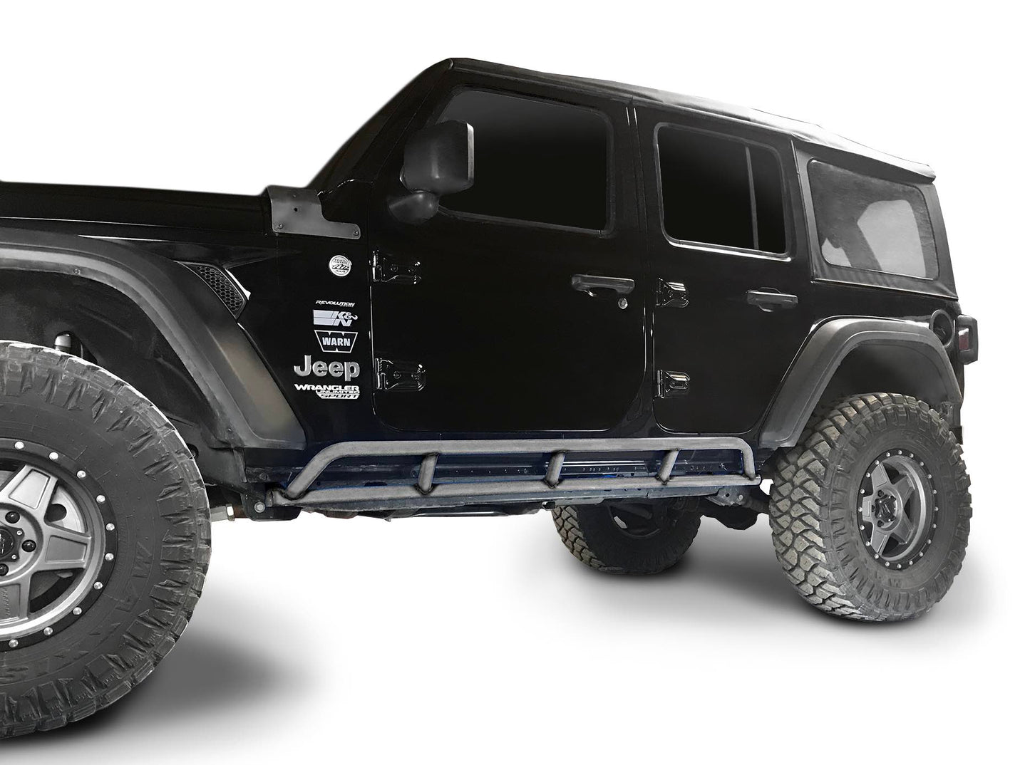 Steinjäger Armor Wrangler JL 2018 to Present Rock Sliders 4 Door JLU Bare