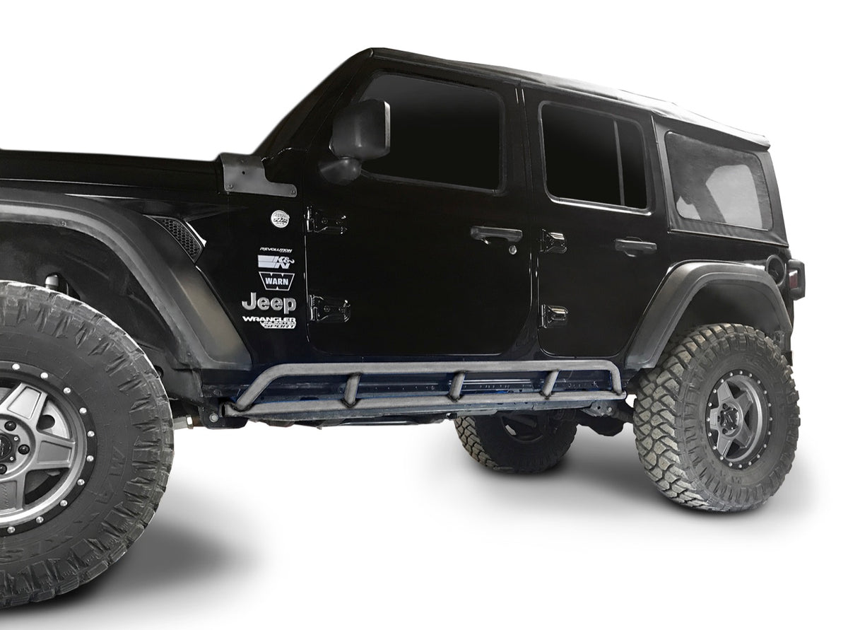 JLU 4-Door Rock Slider Kit - Bare