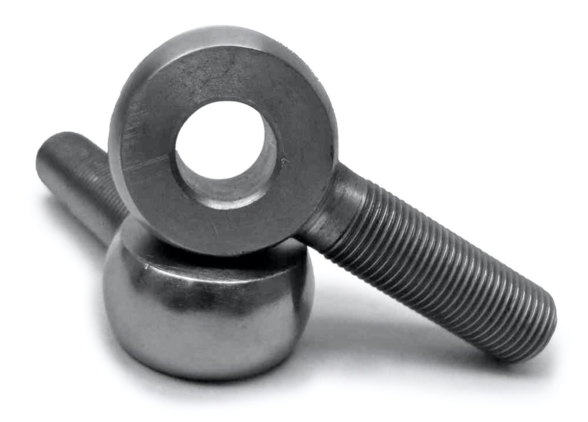Rod Ends, Solid - Male - Plated Steel - 3/4-16 RH - 0.625 Bore - 2 Pack