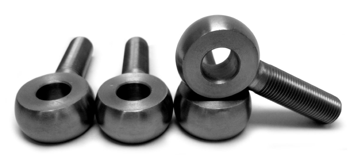 Rod Ends, Solid - Male - Plated Steel - 3/4-16 RH - 0.625 Bore - 4 Pack