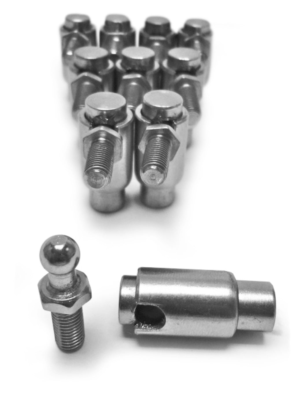 Cable Ball Joints - Quick Disconnect Plated Steel - 10-32 - 10 Pack
