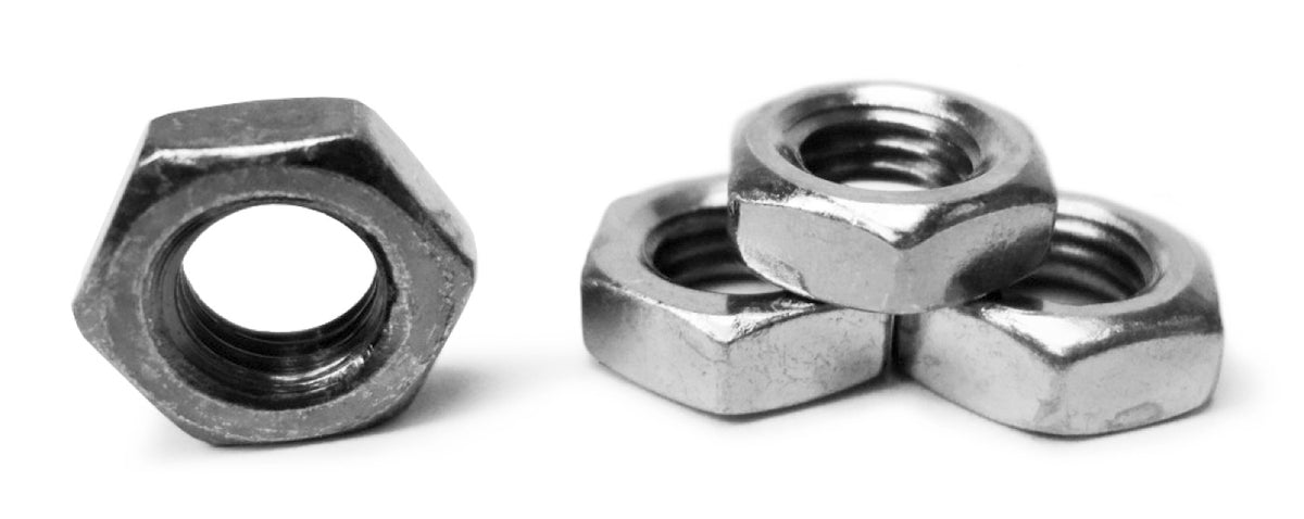 Bulk Jam Nuts - 5/8-18 RH - 4 Pack - Grade 2 - Plated Zinc Silver