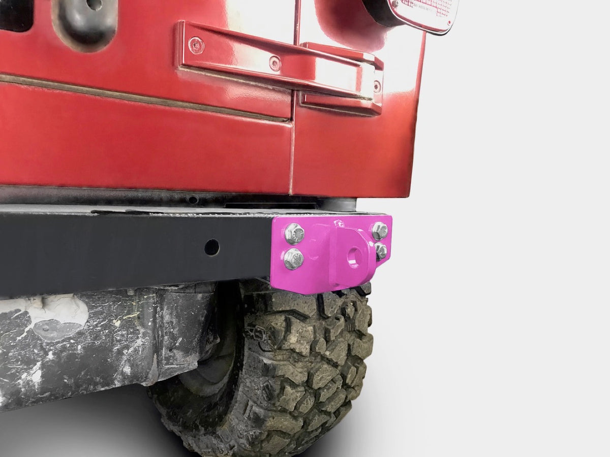 TJ Rear Bumperette D-Ring Mounts - Pinky
