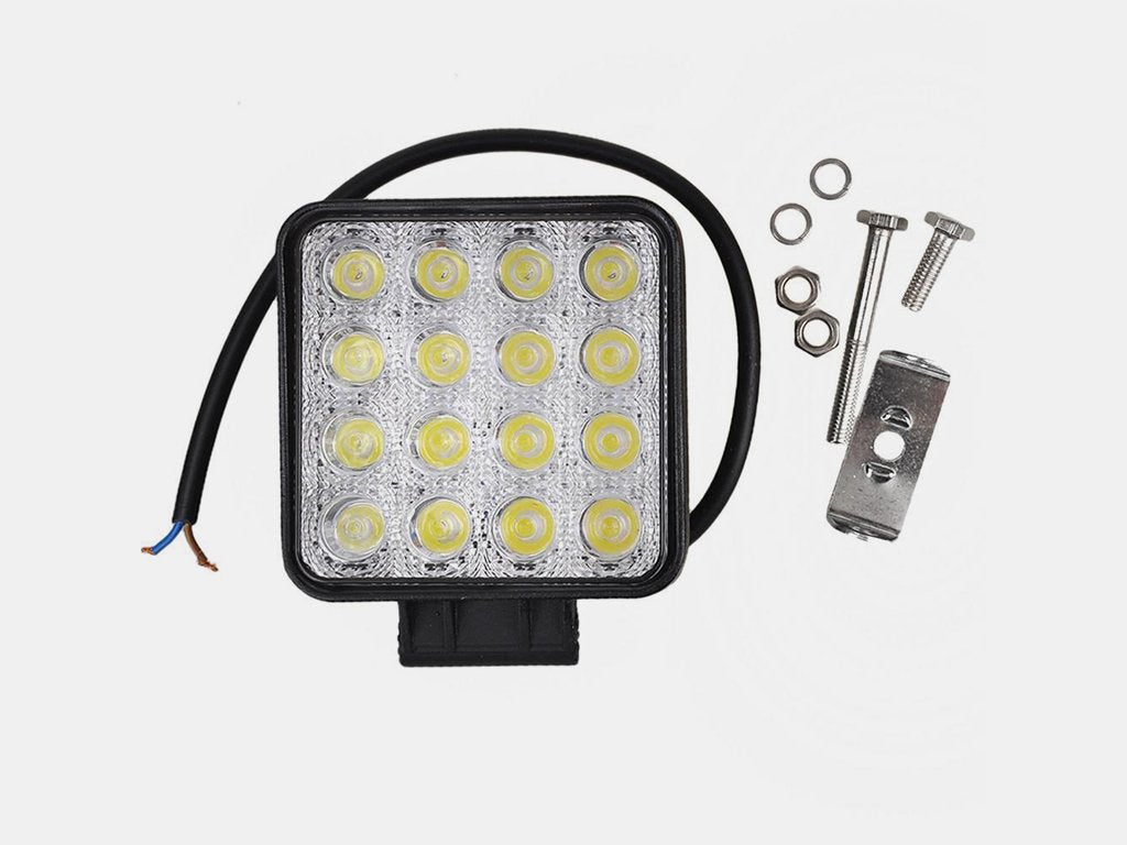 48W Square Work Light 6,000 Lumens Cali Raised LED
