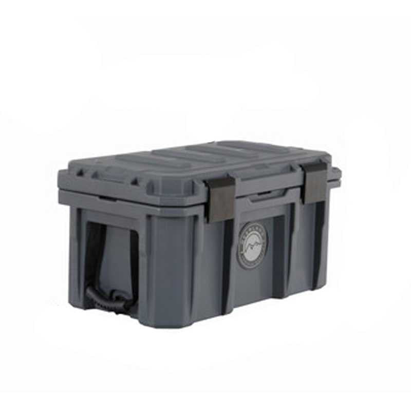 Overland Vehicle Systems D.B.S. - Dark Grey 53 QT Dry Box with Wheels, Drain, and Bottle Opener