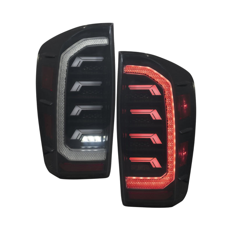 2016-2023 Toyota Tacoma LED Tail Lights, Red Pair Form Lighting