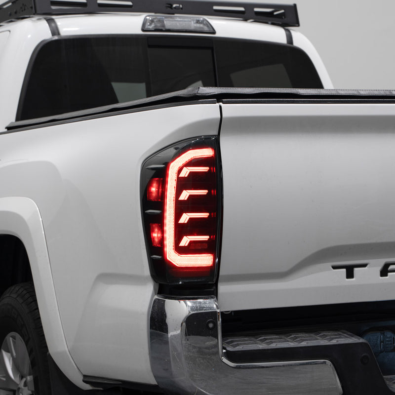 2016-2023 Toyota Tacoma LED Tail Lights, Red Pair Form Lighting