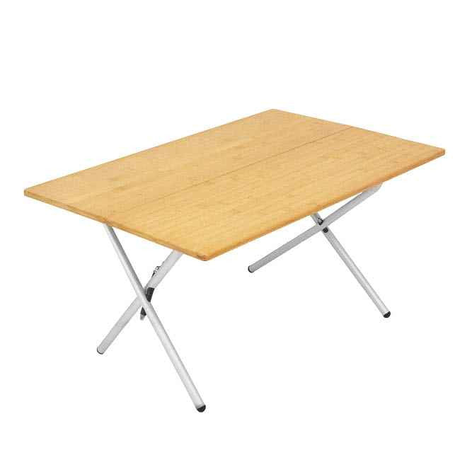 Overland Vehicle Systems Kick It Bi-Fold Camp Table - Wood Base & Storage Bag