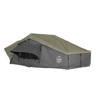 Overland Vehicle Systems HD Nomadic N2E - Soft Sided Roof Top Tent, 2 Person, Grey Body & Green Rainfly