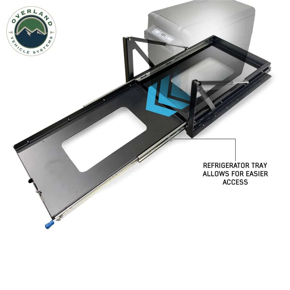 Overland Vehicle Systems Refrigerator Tray With Slide and Tilt - Size Small