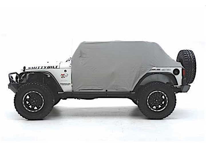Smittybilt 1069 Cab Cover W/Door Flap Water Resistant Gray Fits Jeep