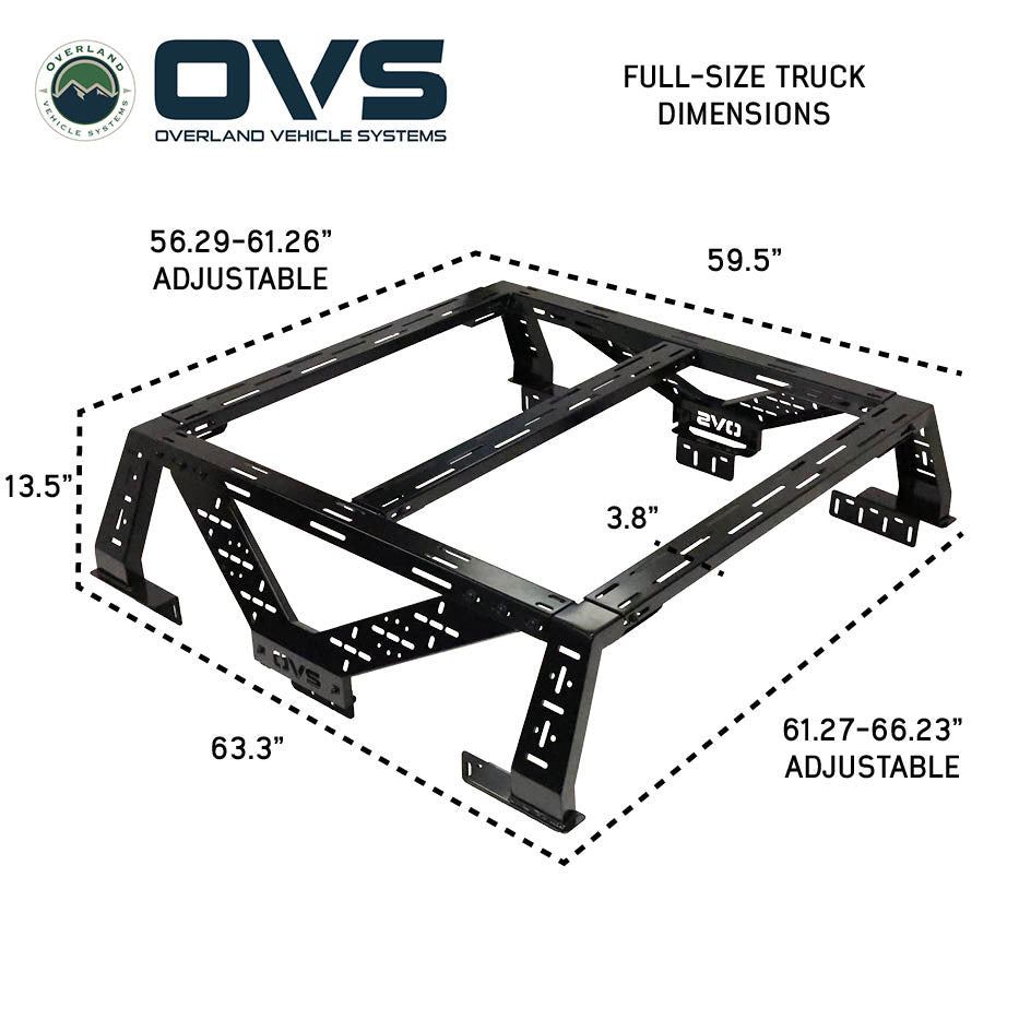 Overland Vehicle Systems Full Size Truck Mid Height Rack