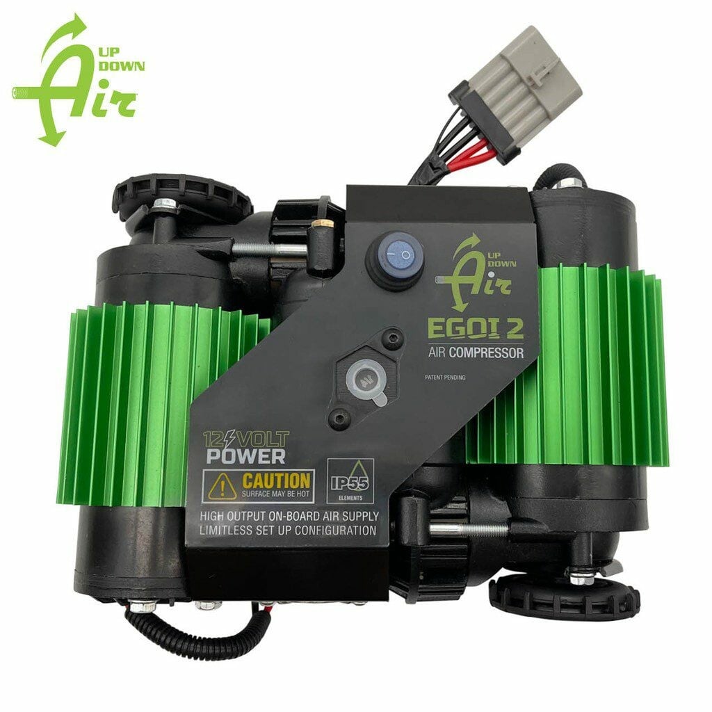 Up Down Air Twin Compressor Mount & Connection Kit - JT Bed Area for ARB & EGOI II Dual Air Twin Compressor - Black