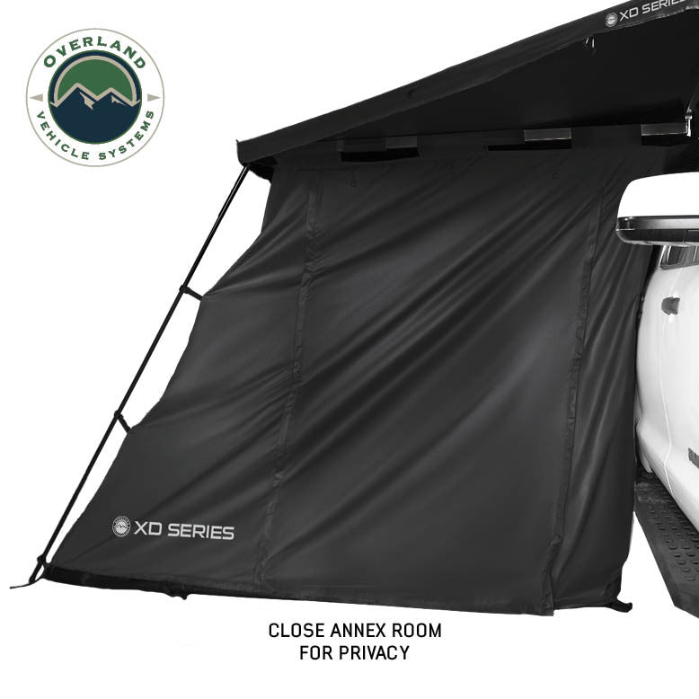 Overland Vehicle Systems XD Nomadic 270/180 Awning Room Enclosure, Black Body, Black Trim (4 Walls & Floor)