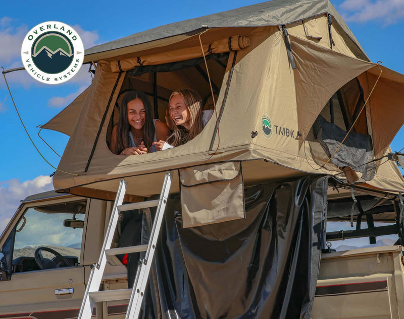 TMBK 3 Person Roof Top Tent with Green Rain Fly Overland Vehicle Systems