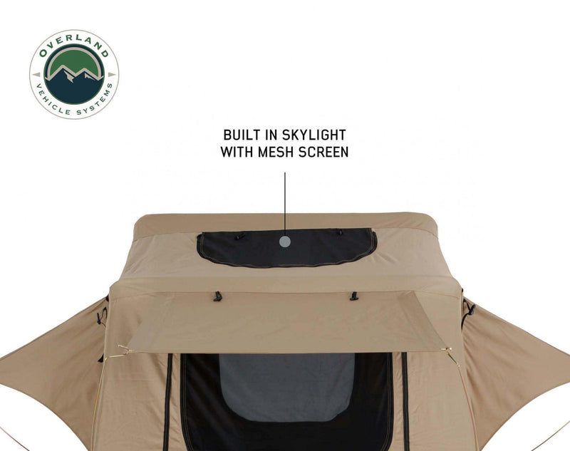 TMBK 3 Person Roof Top Tent with Green Rain Fly Overland Vehicle Systems