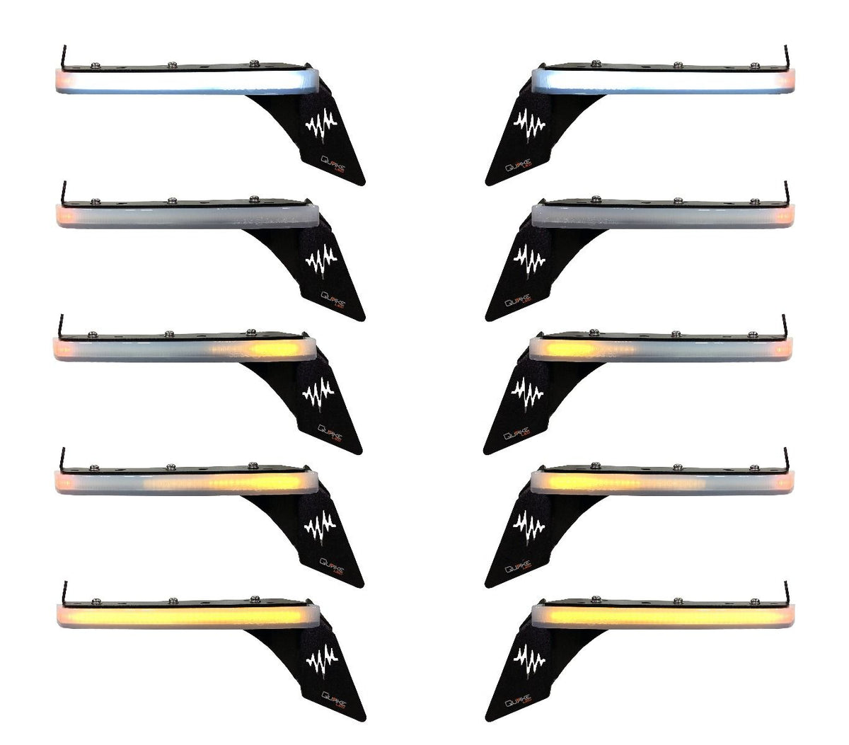 Jeep Wrangler JL/Gladiator 9.5 x 0.75 Inch Slim Chop Kit DRL w/ Sequential Switchback Turn Signal & Side Marker Light