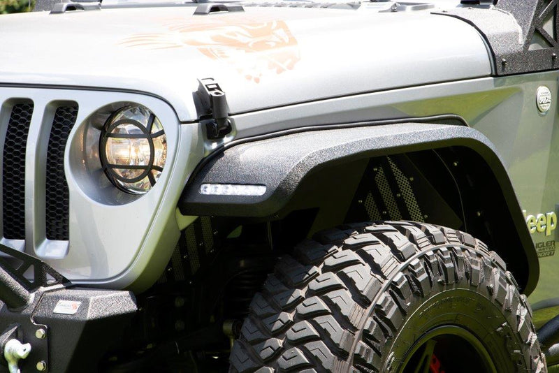 Jeep Front Fenders Elite Steel for 18-Pres Wrangler JL/Gladiator Fishbone